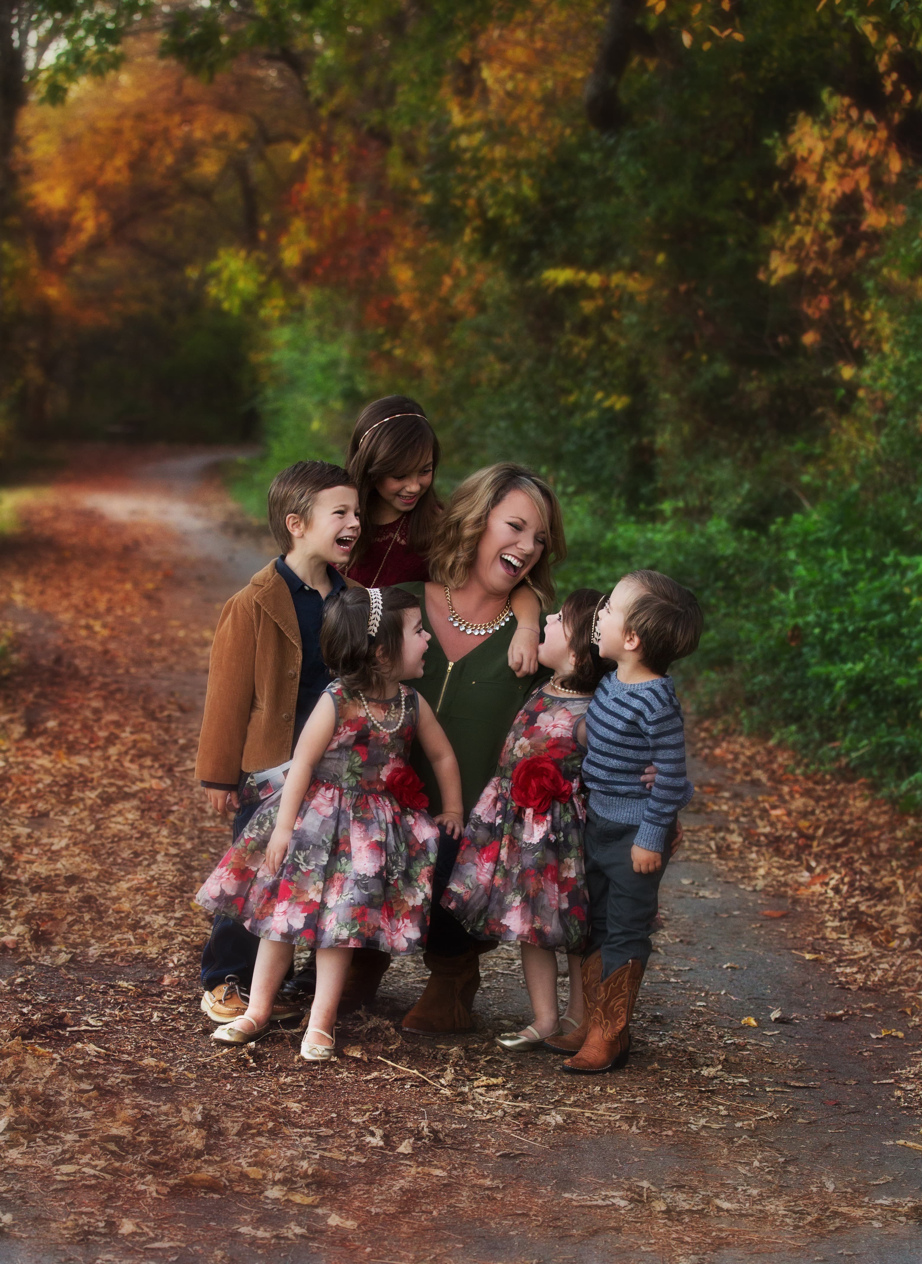 Meg Miller with her five children